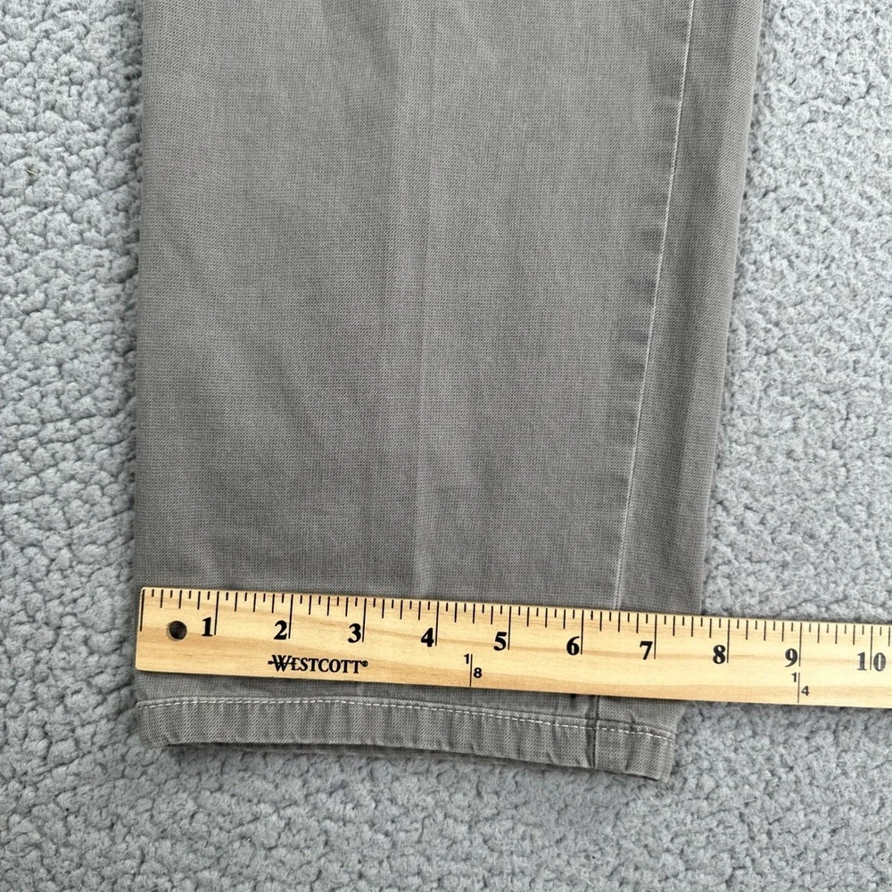 Meyer‎ Diego Chino Pants Men 36x28 Grey Cotton Stretch Modern Flat Front